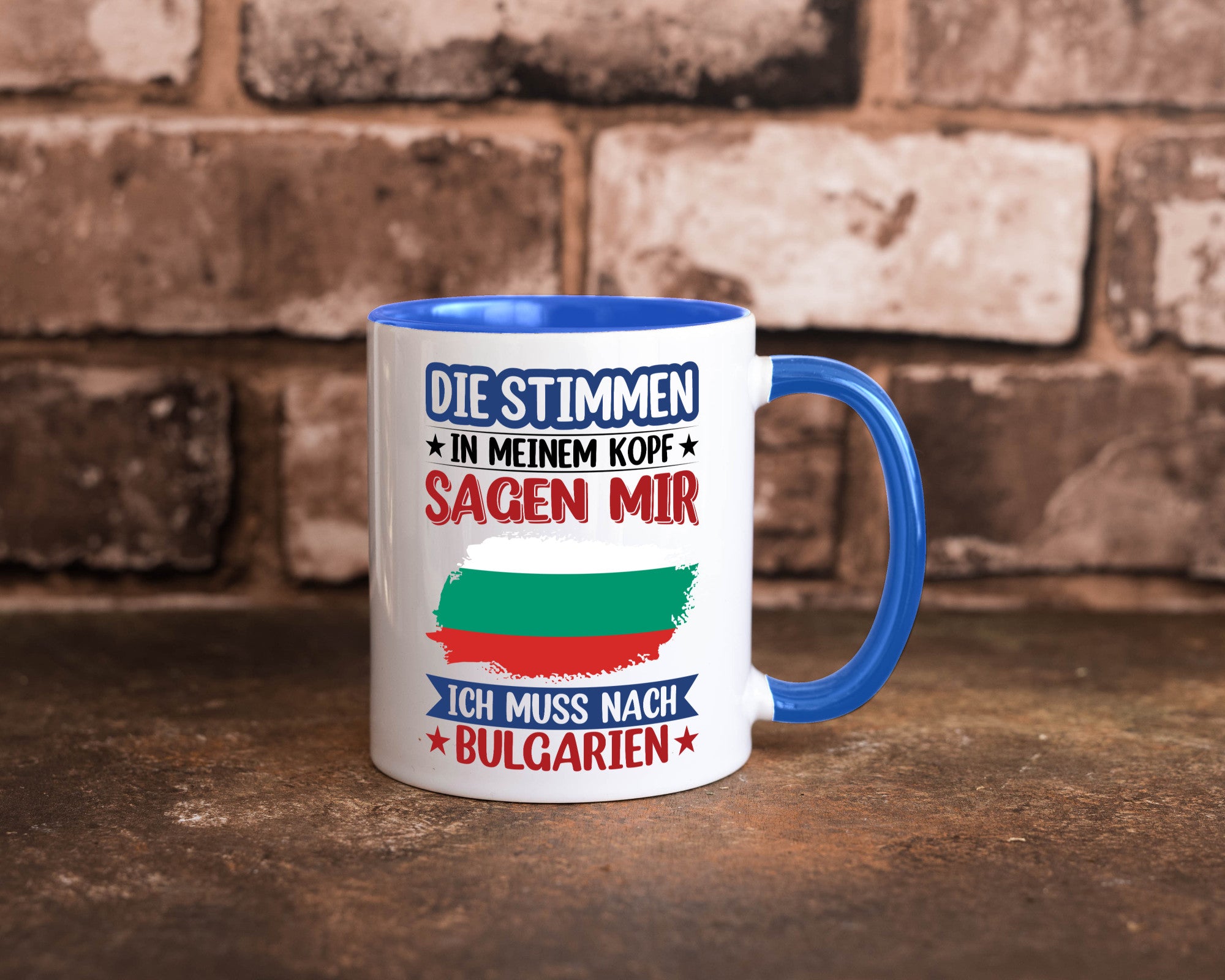 Bulgarien | Urlaub Stimmen in meinem Kopf Traumland Humor Geschenkidee Tasse