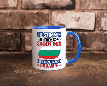 Bulgarien | Urlaub Stimmen in meinem Kopf Traumland Humor Geschenkidee Tasse