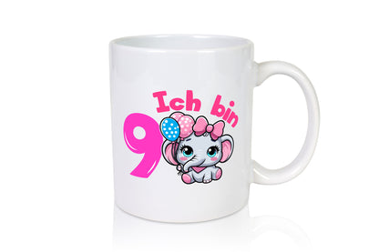 9. Geburtstag | 9 Jahre Elefant Mädchen Geschenk Geschenkidee lustiger Spruch