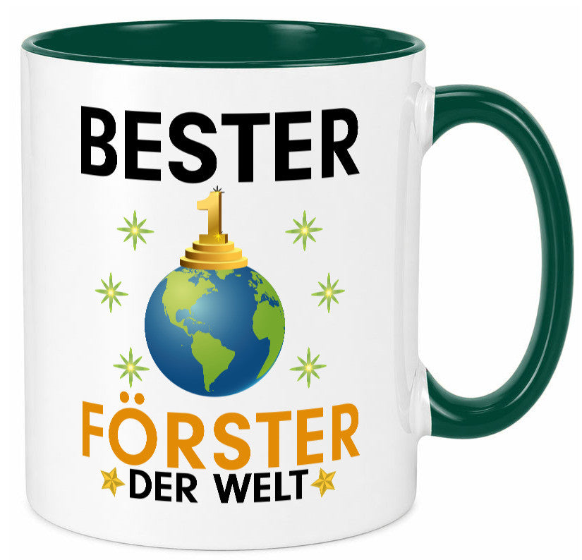 Welt Bester Förster | Forst Arbeit Geschenk Kollegen Büro lustiger Spruch Tasse