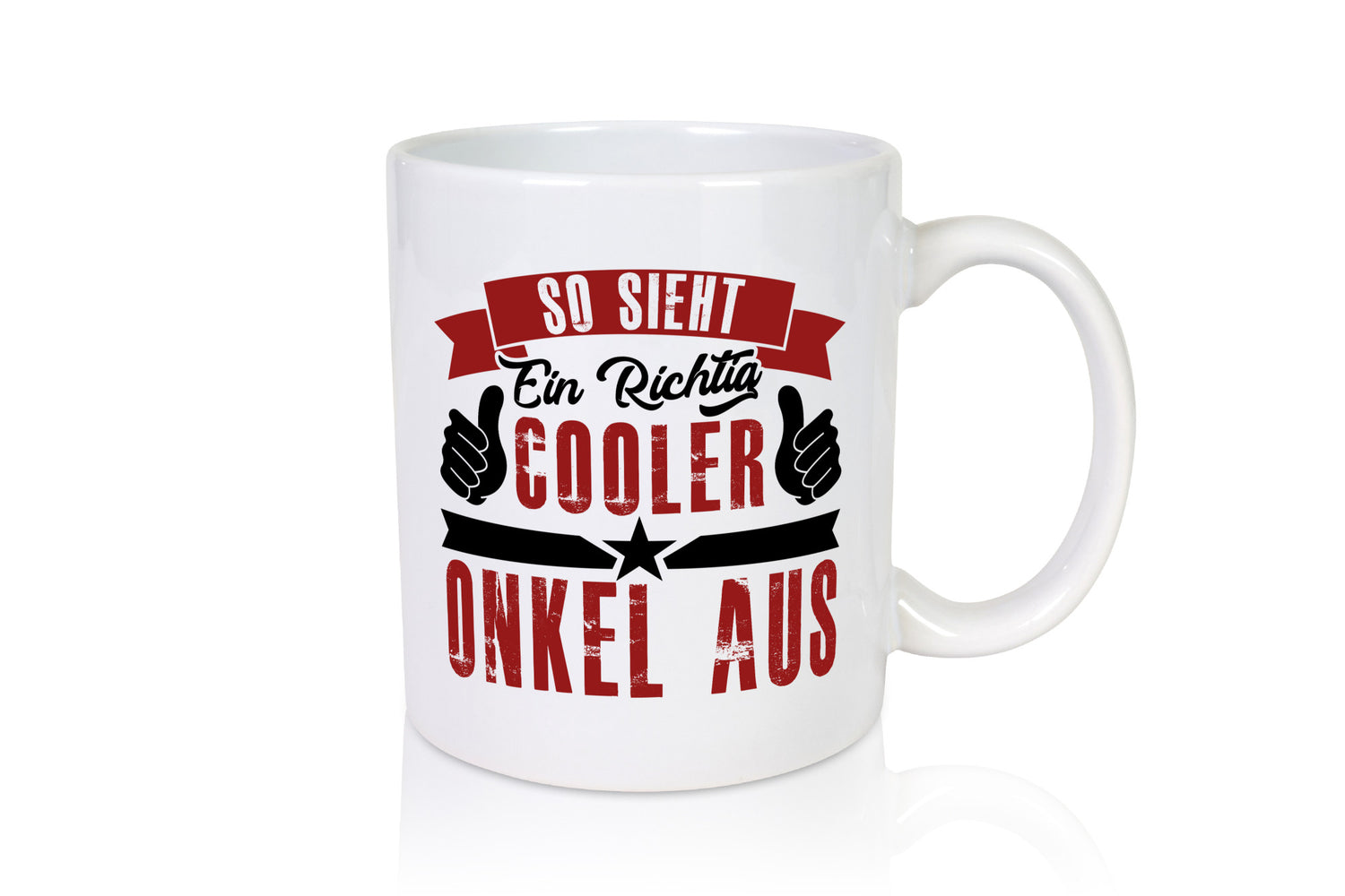 So sieht ein richtig cooler Onkel aus | lustig Humor Geschenkidee Geschenk Tasse