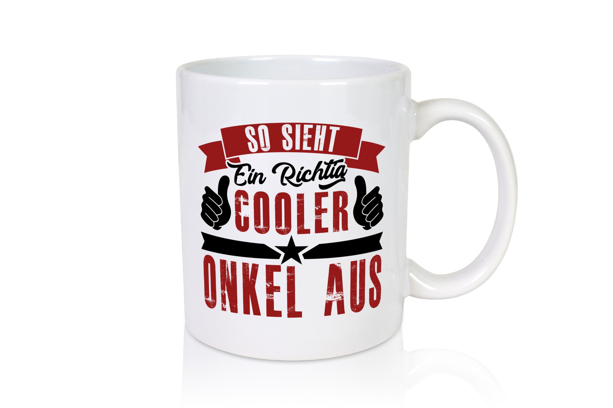 So sieht ein richtig cooler Onkel aus | lustig Humor Geschenkidee Geschenk Tasse