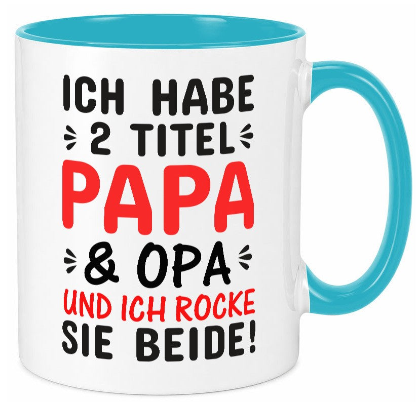 Papa und Opa | Männer Tasse Rocker Humor Geschenkidee Familie