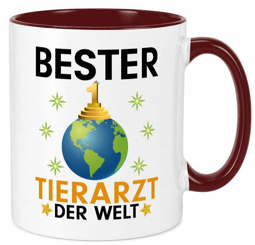 Welt Bester Tierarzt | Tiermedizin Mediziner lustig Tierliebhaber Humor Tasse