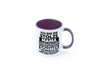 Stolze Mama | Fantastischer Sohn Beste Humor Familie Geschenkidee Tasse