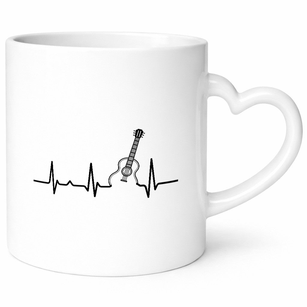 Gitarre Herzschlag | Musiker Gitarrist Gitarristen Humor Geschenkidee Tasse