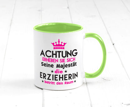 Seine Majestät Erzieherin | Pädagogin Schule Humor Geschenkidee Tasse