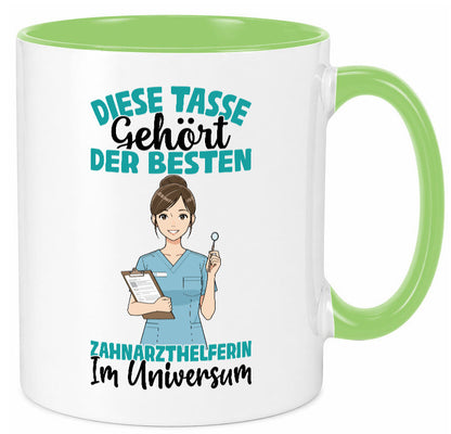 Im Universum: Zahnarzthelferin | Zahnmedizin Humor Geschenkidee Tasse