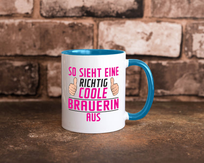 Richtig Coole Brauerin | Bier Brauerei Geschenk Humor Geschenkidee lustiger