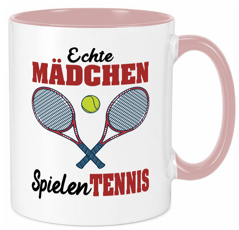 Echte Mädchen Spielen Tennis | Sport Geschenkidee Humor Tasse