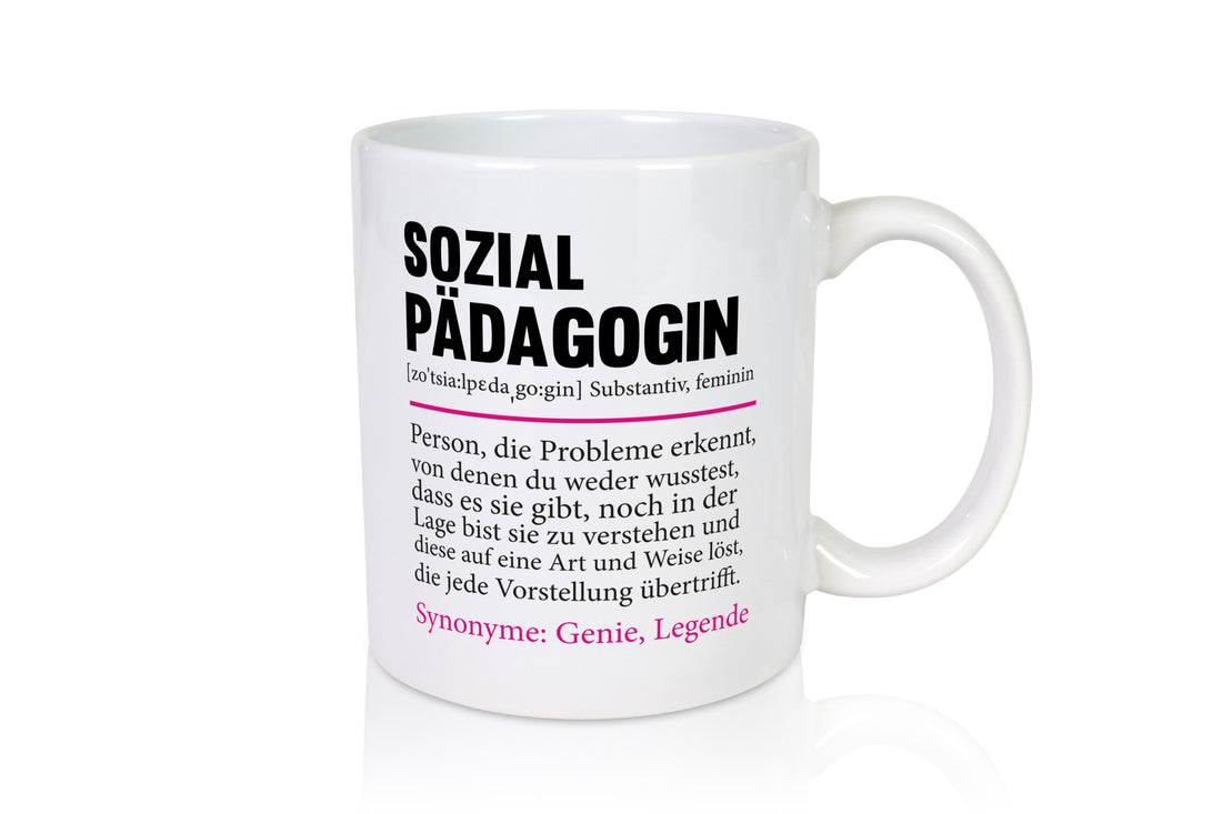 Sozialpädagogin | Spruch lustig Humor Pädagogin v2 Geschenkidee Geschenk Tasse