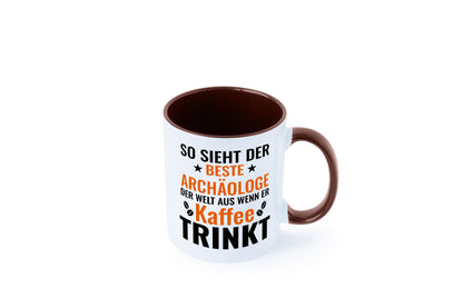 Kaffee trinkt: Archäologe | Archäologie Forscher lustig Humor Geschenkidee