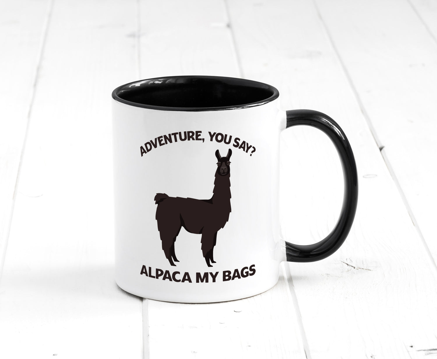 Adventure, Alpaca | Humor Geschenkidee Tasse