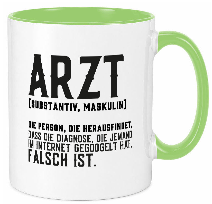 Arzt | Beschreibung Definition Diagnose Klinik Geschenk Humor Geschenkidee Tasse