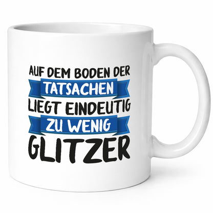 Auf den boden der Tatsachen | Glitzer komm mal runter lustiger Spruch Geschenk