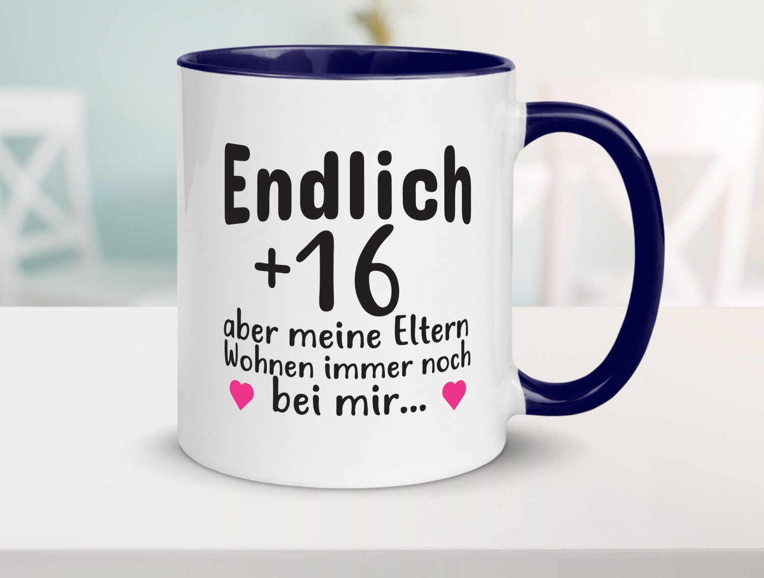 Endlich 16 | Geburtstag Tasse Spruch Mädchen Geschenkidee Humor
