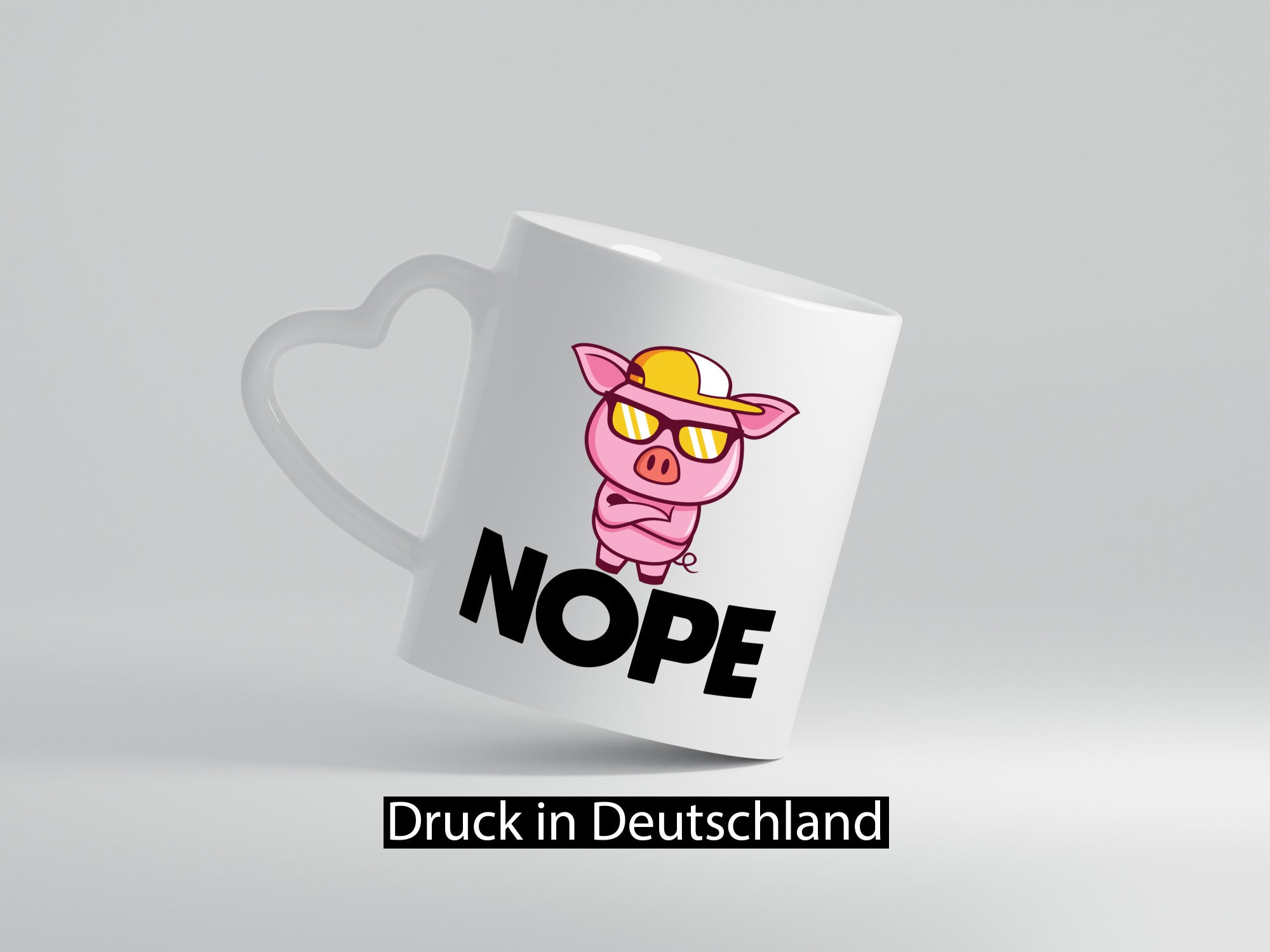 Nope | Schwein Cooles lustiger Spruch Geschenk Humor Geschenkidee Tasse