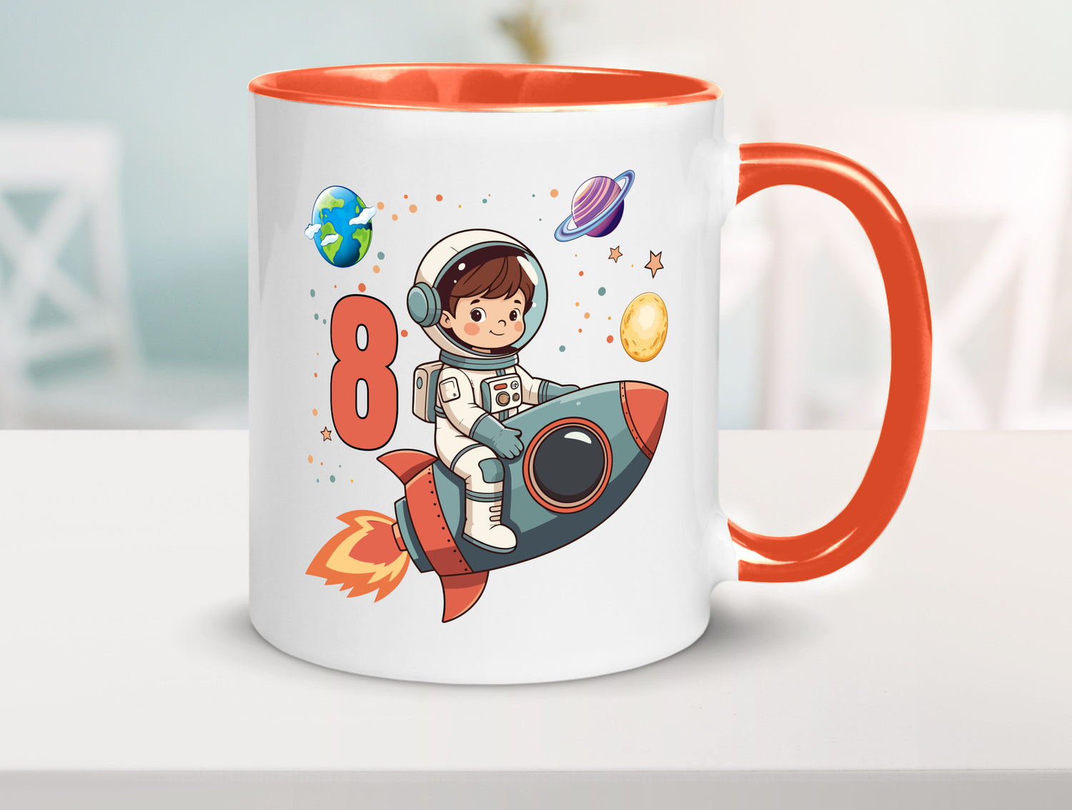 8. Geburtstag | 8 Jahre Astronaut Weltraum Humor Geschenkidee Tasse