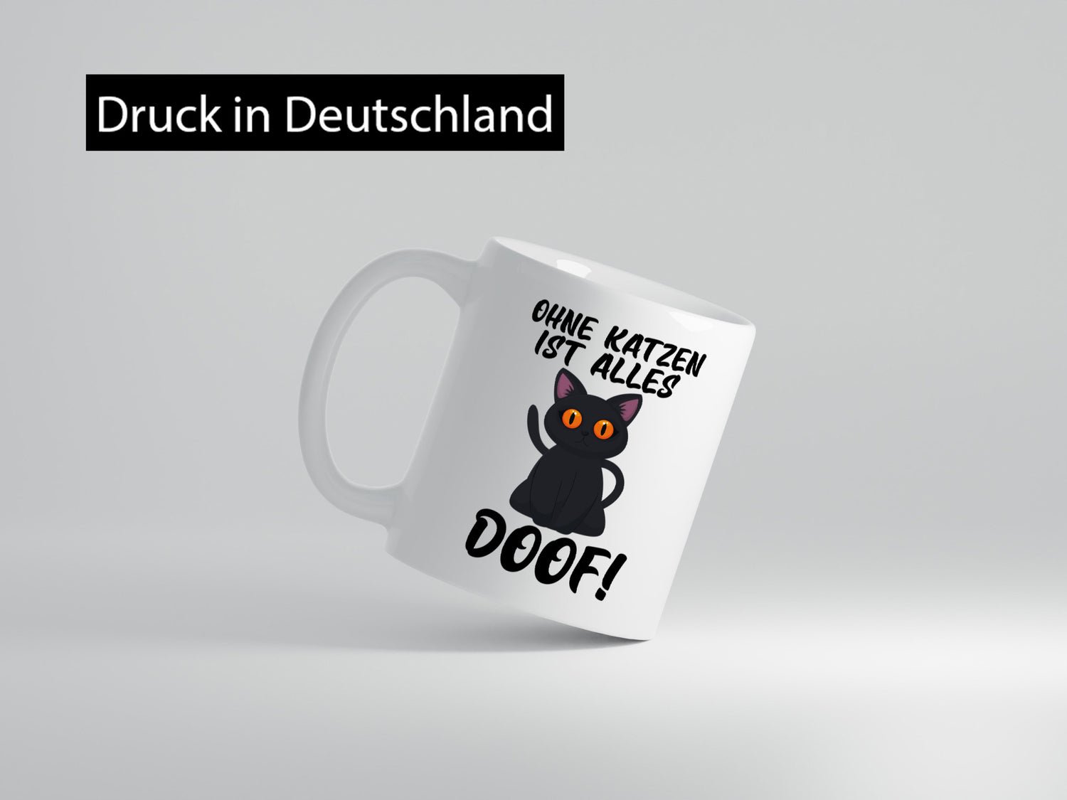Ohne Katzen ist alles doof | Katzenliebhaber süße Katze Humor Tierliebhaber
