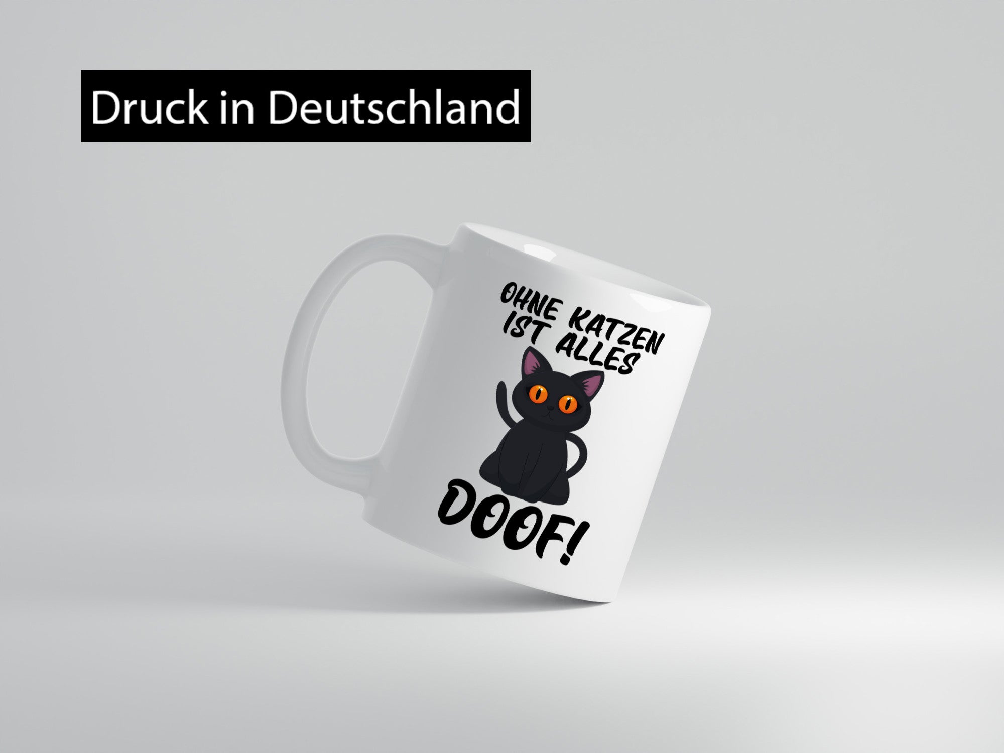 Ohne Katzen ist alles doof | Katzenliebhaber süße Katze Humor Tierliebhaber