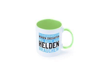 Physiotherapeut | Helden Therapeutin lustiger Spruch Humor Geschenkidee Tasse