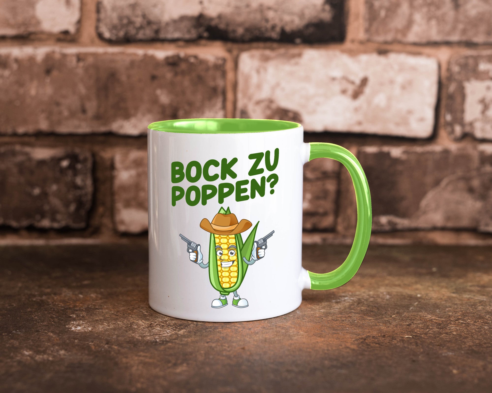 Bock auf Poppen | Mais Lustig Geschenk Humor Geschenkidee lustiger Spruch Tasse