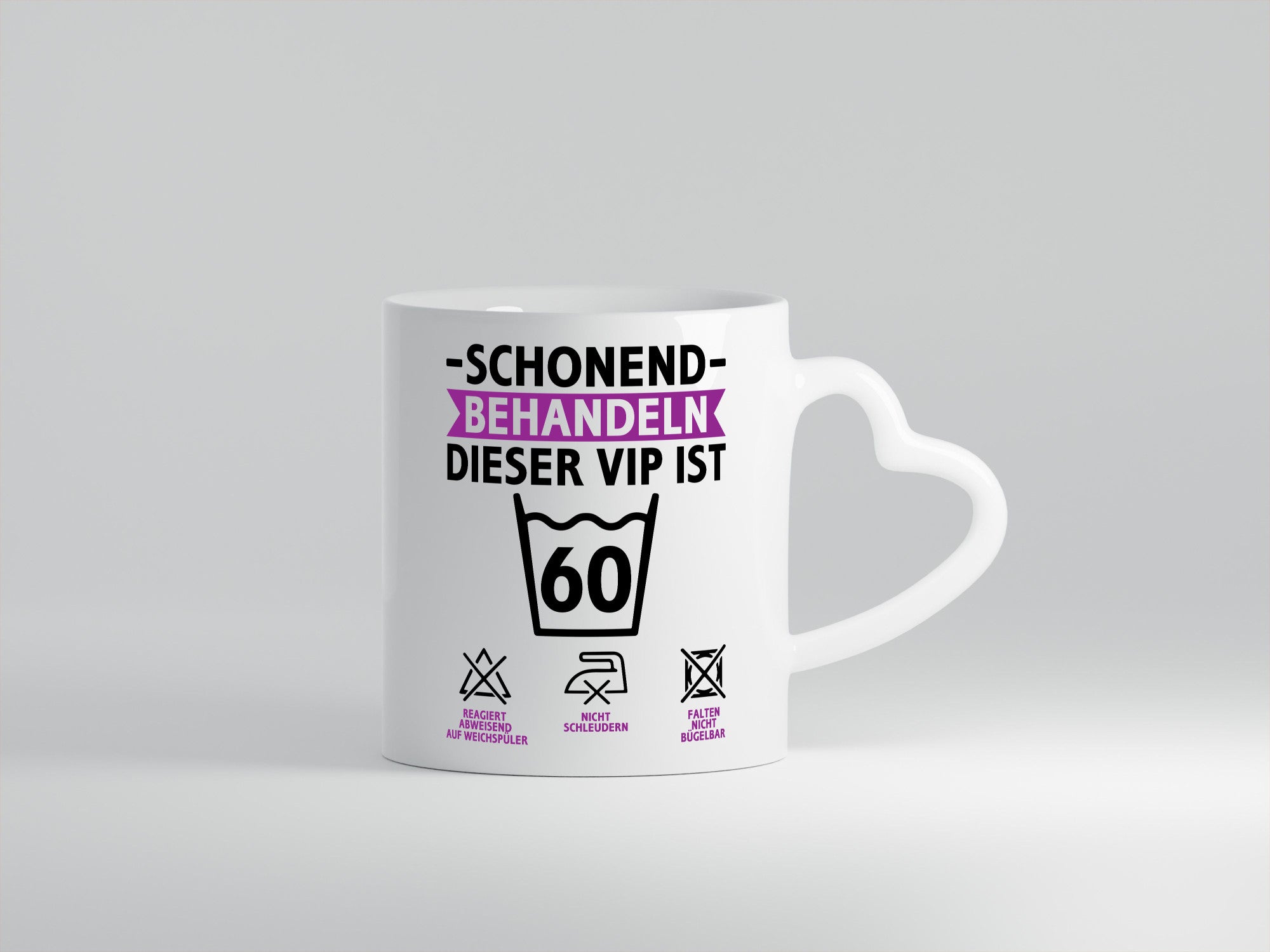 60 Geburtstag | schonend behandeln Jahre v2 Geschenkidee Humor Tasse