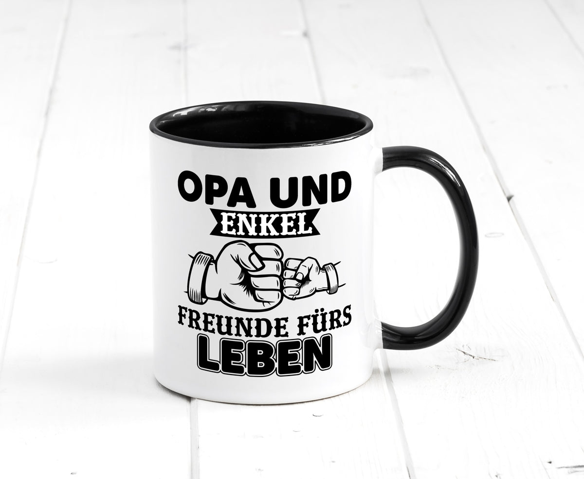 Opa und Enkel Freunde fürs Leben | Großvater Geschenkidee Familie Humor Tasse
