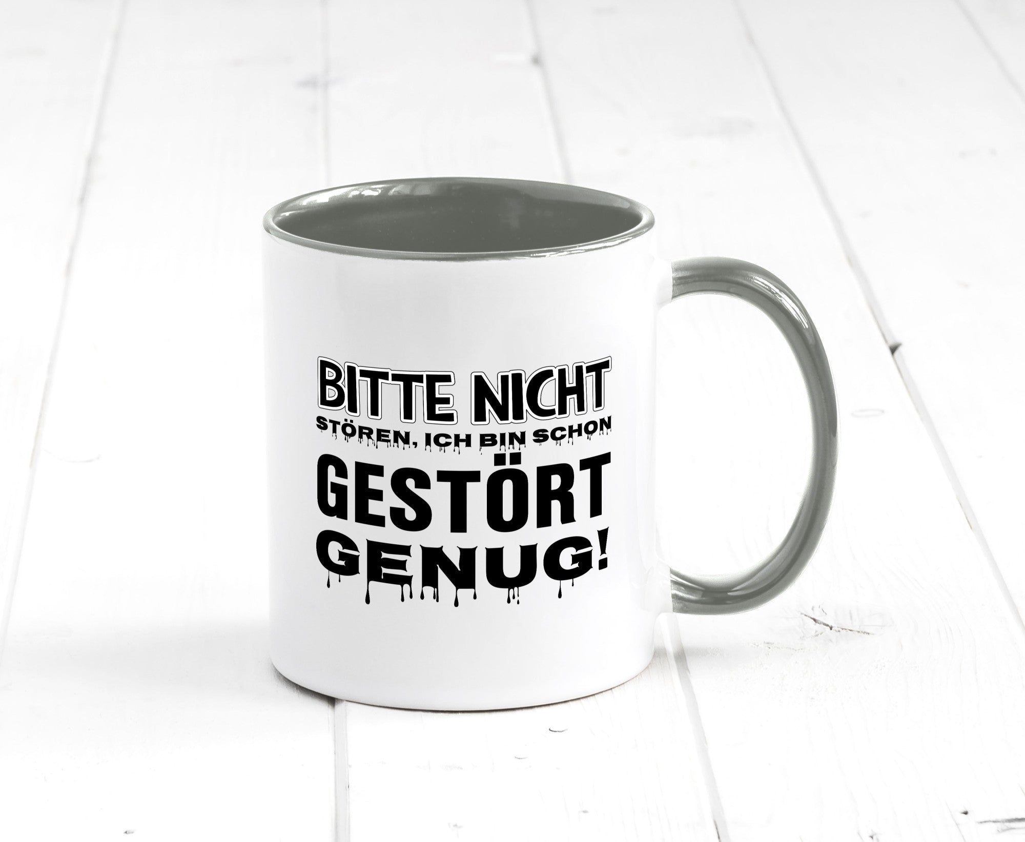 Ich bin schon gestört lustiger Spruch Geschenk Humor Geschenkidee Tasse