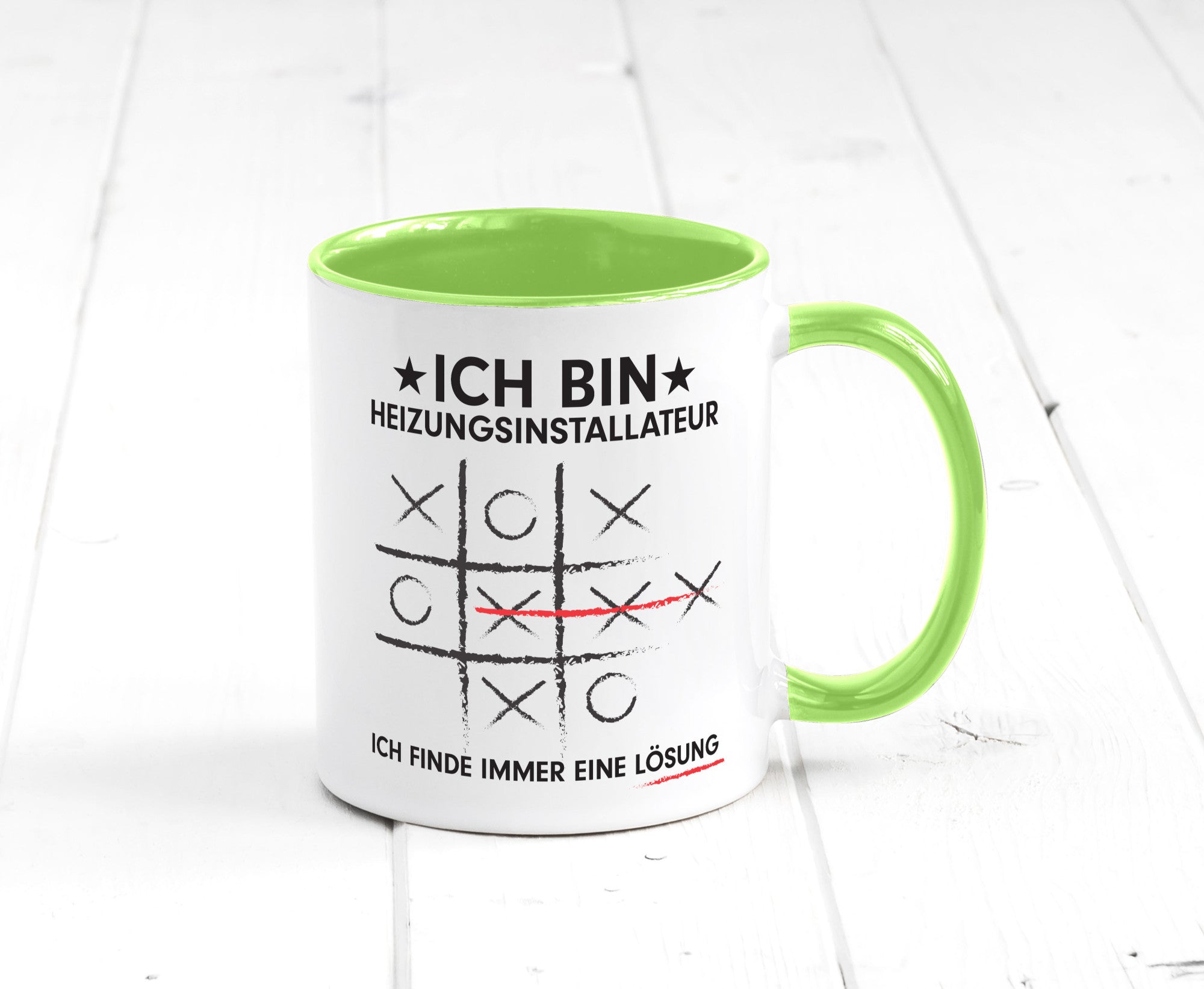 Löse Probleme: Heizungsinstallateur | Heizungsbauer Humor Geschenkidee Tasse