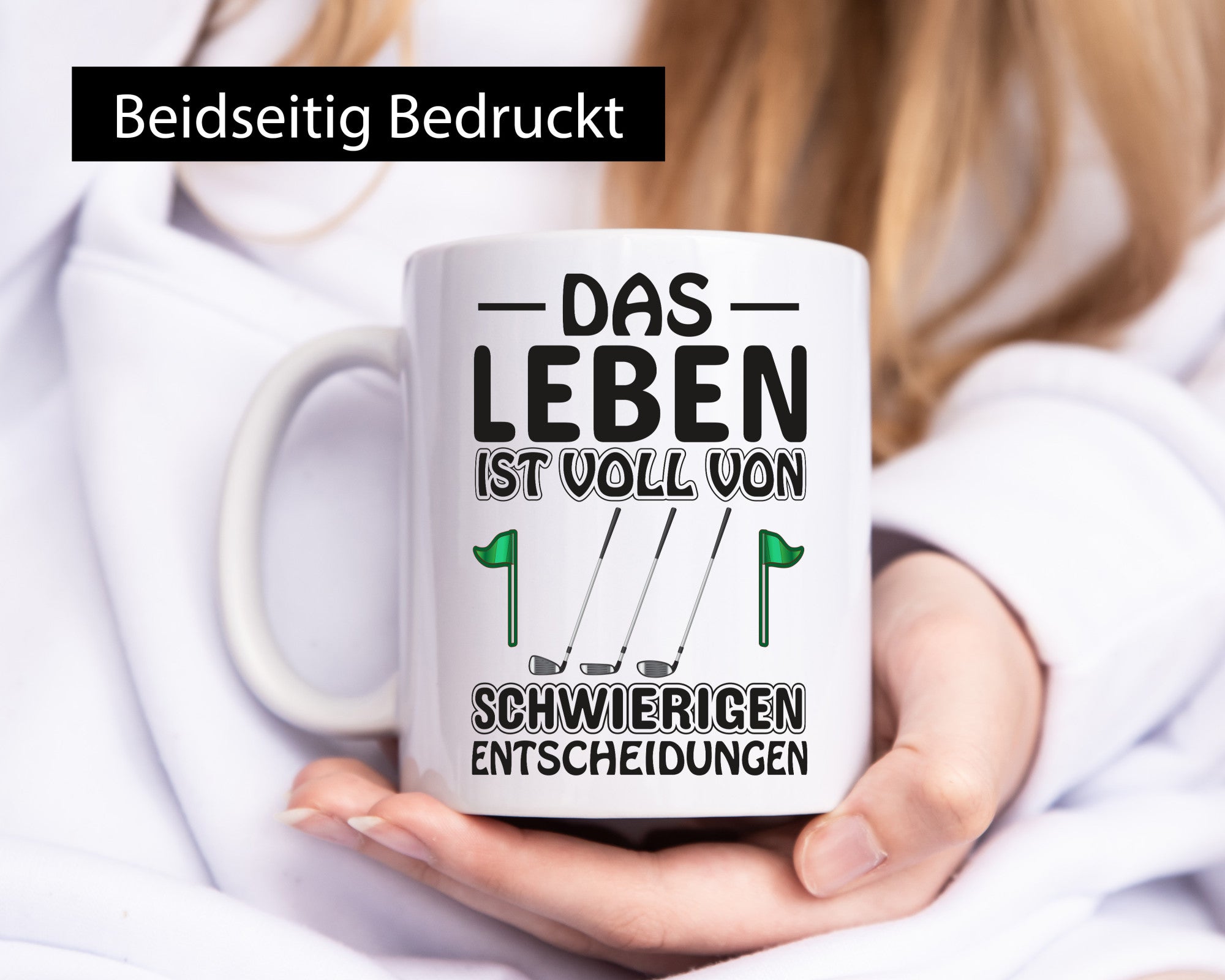 Schwierige Entscheidungen | Golfer Tasse Golf Spieler Geschenkidee Humor