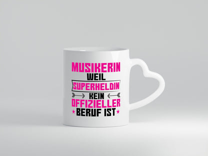 Superheldin Musikerin | Musik Musikantin Humor Geschenkidee Tasse