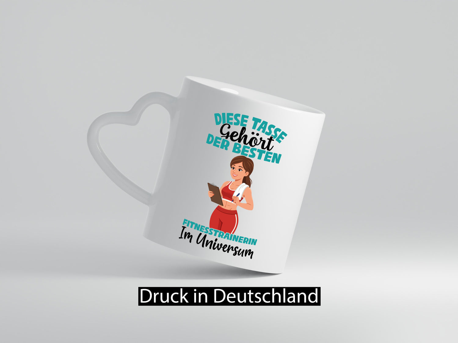 Im Universum: Fitnesstrainerin | Trainerin Sport lustig Humor Geschenkidee
