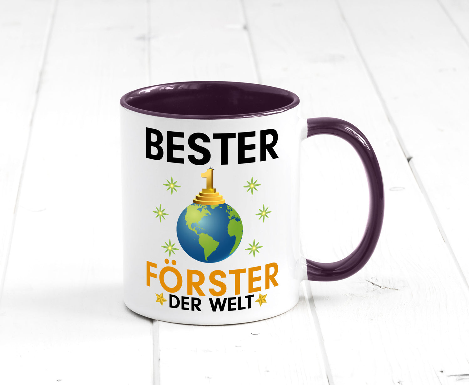 Welt Bester Förster | Forst Arbeit Geschenk Kollegen Büro lustiger Spruch Tasse