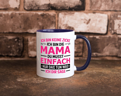 Keine Zicke, Mama | Schleifchen lustiger Spruch Geschenk Familie Geschenkidee