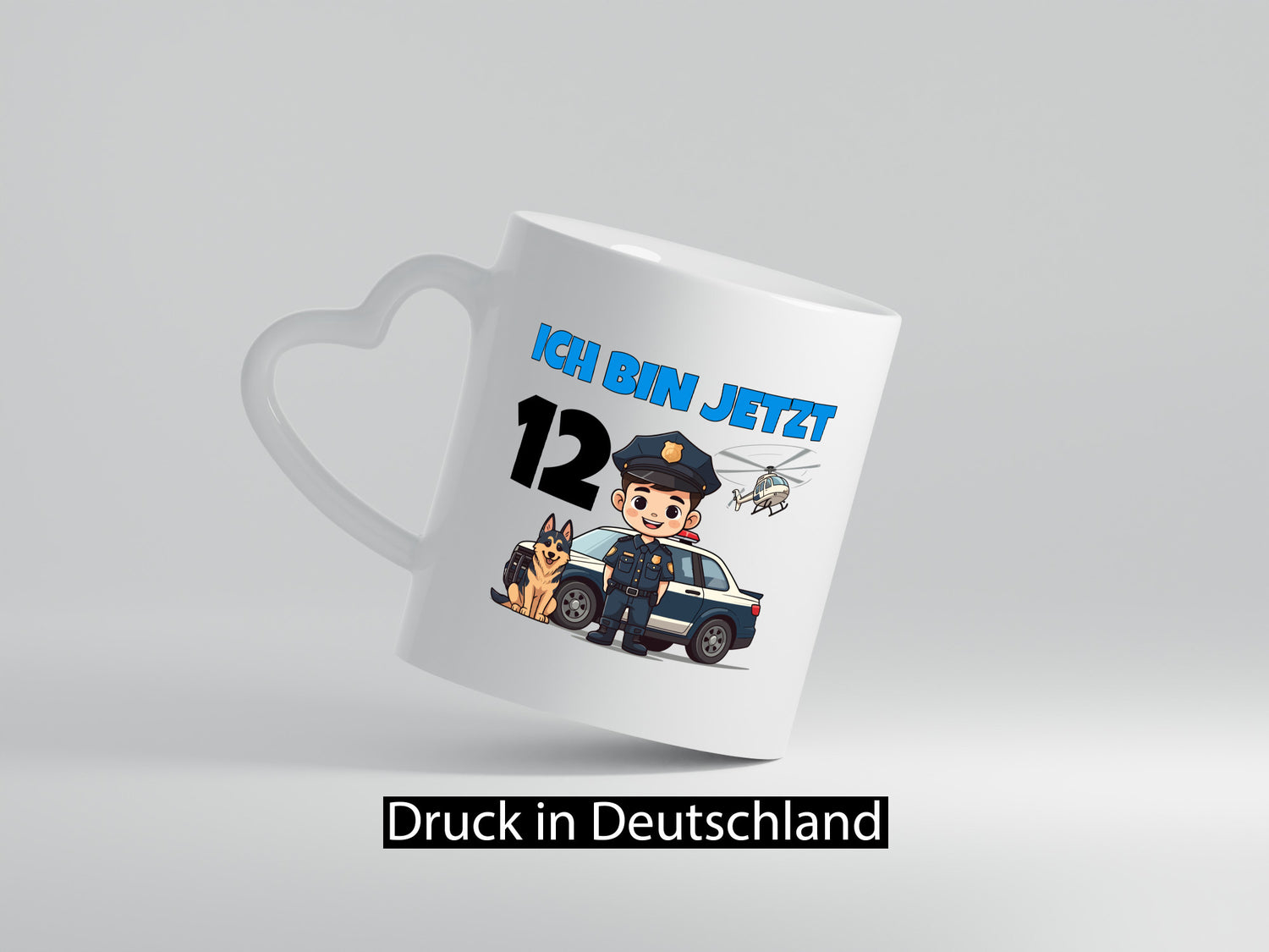 12. Geburtstag | 12 Jahre Polizei Kind Polizeiauto Geschenkidee Humor Tasse
