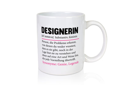 Designerin | Gestalterin Medien Schmuck Mode Humor Geschenkidee Tasse