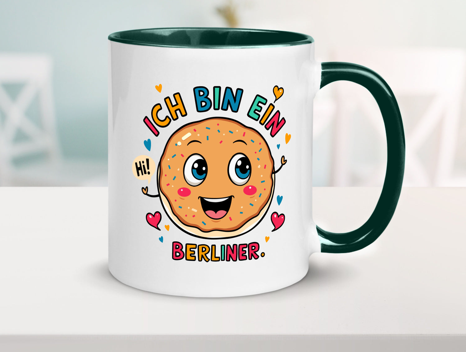 Ich bin ein Berliner | Krapfen Pfannkuchen Humor Geschenkidee Tasse