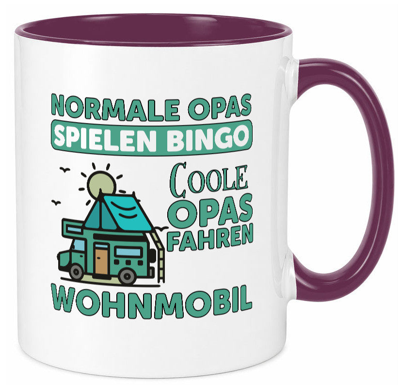 Opas spielen Bingo, coole fahren Wohnmobil | Vögel Geschenk Familie