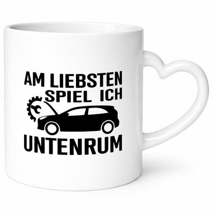 Am liebsten spiele ich unten rum | Autoliebhaber Werkstatt lustiger Spruch