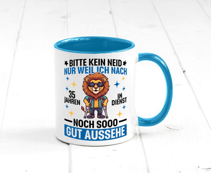35 Jahre im Dienst | Arbeitsjubiläum Arbeit lustig Kollegen Büro Geschenk Tasse