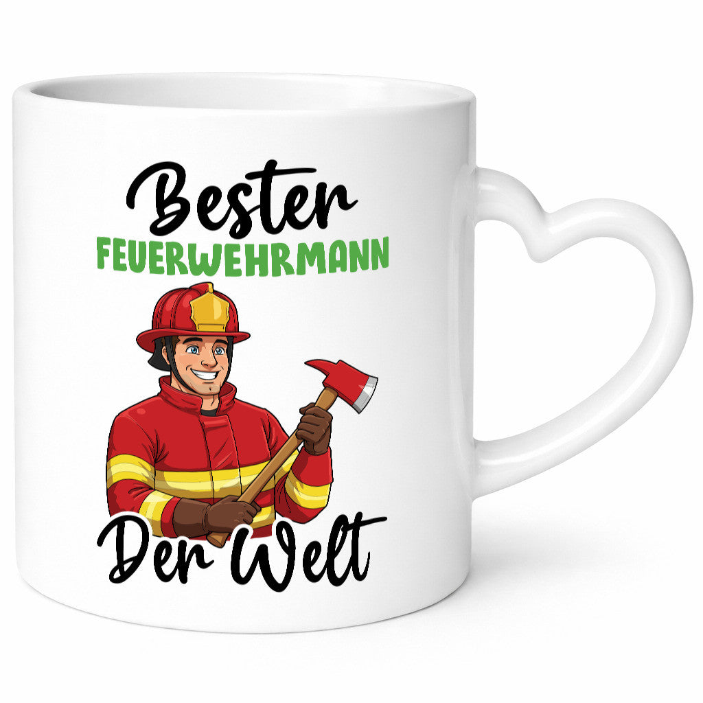 Bester Feuerwehrmann | Feuerwehr v2 Humor Geschenkidee Tasse