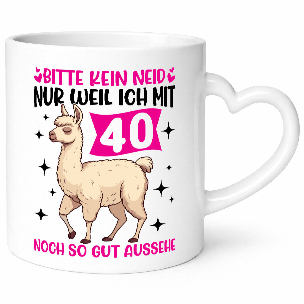 40. Geburtstag | 40 Jahre Lama gut aussehen Geschenkidee Humor Tasse