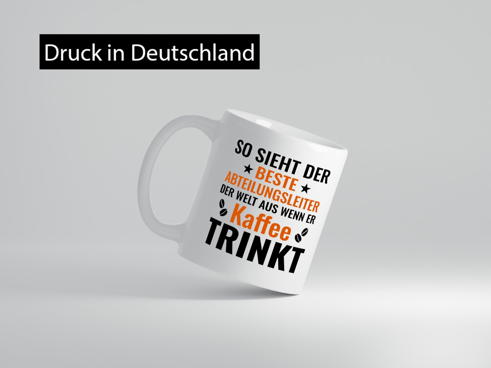 Kaffee trinkt: Abteilungsleiter| Führungskraft Geschenkidee Humor Tasse