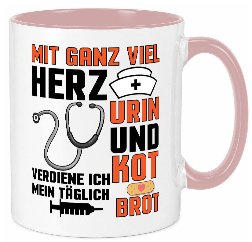 Verdiene mein Täglich Brot | Krankenschwester Krankenhaus lustiger Spruch Tasse