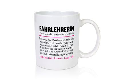 Fahrlehrerin | lustig Fahrschule Humor Geschenkidee Geschenk Tasse