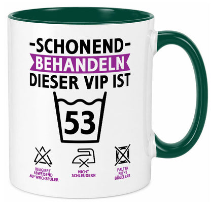 53 Geburtstag | schonend behandeln Jahre v2 lustiger Spruch Geschenk