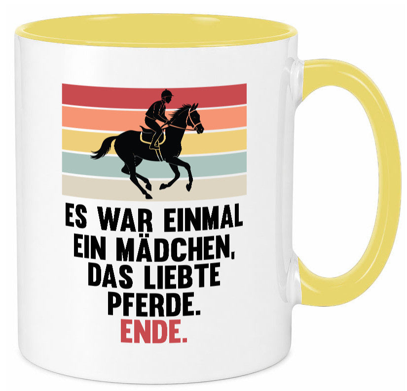 Es war einmal ein Mädchen das Liebte Pferde | lustig Humor Geschenkidee Tasse