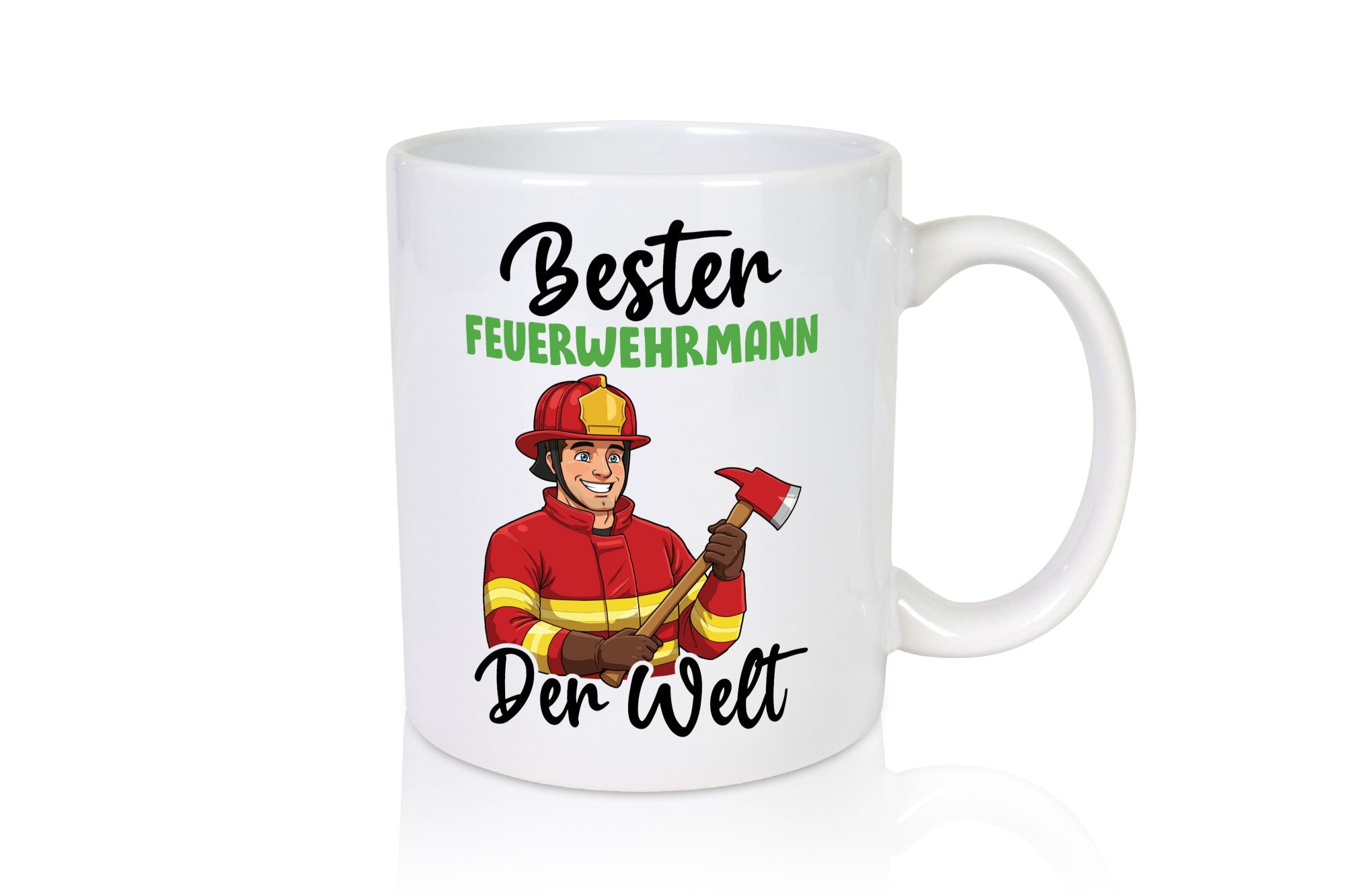 Bester Feuerwehrmann | Feuerwehr v2 Humor Geschenkidee Tasse