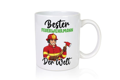 Bester Feuerwehrmann | Feuerwehr v2 Humor Geschenkidee Tasse